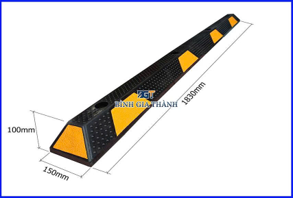 CHẶN LÙI XE HƠI TRONG TẦNG HẦM 1.65M, 1.83M - GỜ CHẶN BÁNH XE Ô TÔ CỞ LỚN