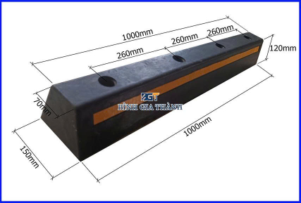 CỤC CHẶN LÙI XE BẰNG CAO SU