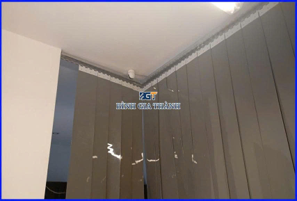 MÀN NHỰA, RÈM NHỰA PVC MÀU XÁM