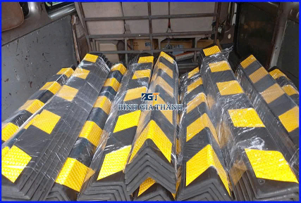 ỐP GÓC CỘT CAO SU PHẢN QUANG VÀNG ĐEN BẢO VỆ GÓC TƯỜNG