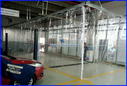RÈM NHỰA CHỐNG NƯỚC DÀNH CHO GARA Ô TÔ