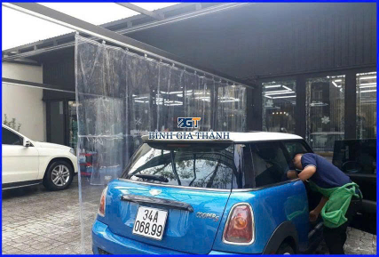 RÈM NHỰA CHỐNG NƯỚC DÀNH CHO GARA Ô TÔ