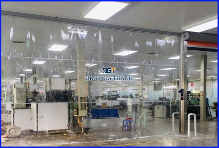 RÈM NHỰA PVC DÀNH CHO GARA VÀ TRẠM RỬA XE