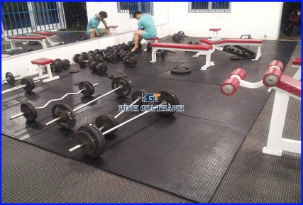 TẤM CAO SU LÓT SÀN KHU VỰC PHÒNG THỂ HÌNH