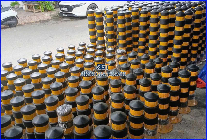 TRỤ TIÊU CAO SU BẰNG SẮT BỌC CAO SU